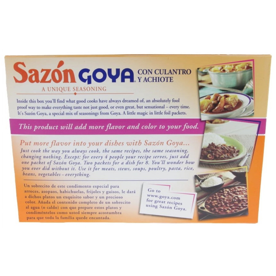 Sazon Goya with coriander and annatto, 6.33 Oz