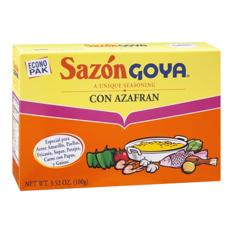 Goya Sazon Con Azafran Seasoning, 3.52 Oz