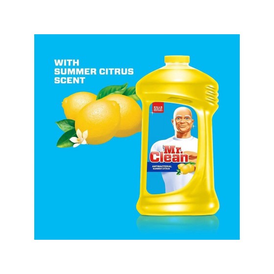 Mr. Clean Antibacterial Multi-Surface Cleaner, Summer Citrus, 28 fl oz