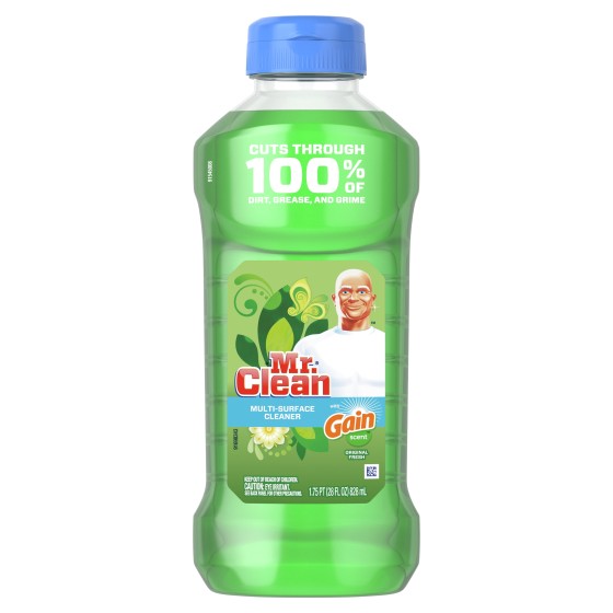 Mr. Clean Antibacterial Multi-Surface Cleaner, with Gain Original Scent, 28 fl oz